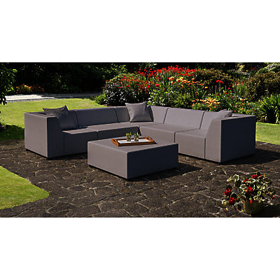 CoSi Amsterdam Weatherproof Corner Sofa Set Light Grey